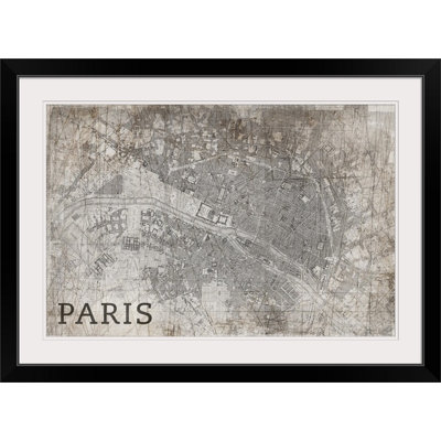 «Map Paris» par Bellinda, impression