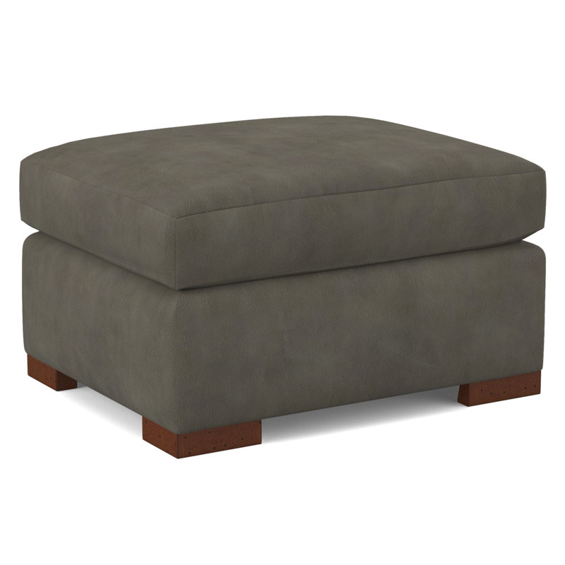Square Ottoman, Applause Porpoise, Espresso