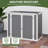 Edrosie Inc 35Cuft Resin Horizontal Outdoor Storage Shed