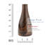 Vase de table en bois brun Aleshya