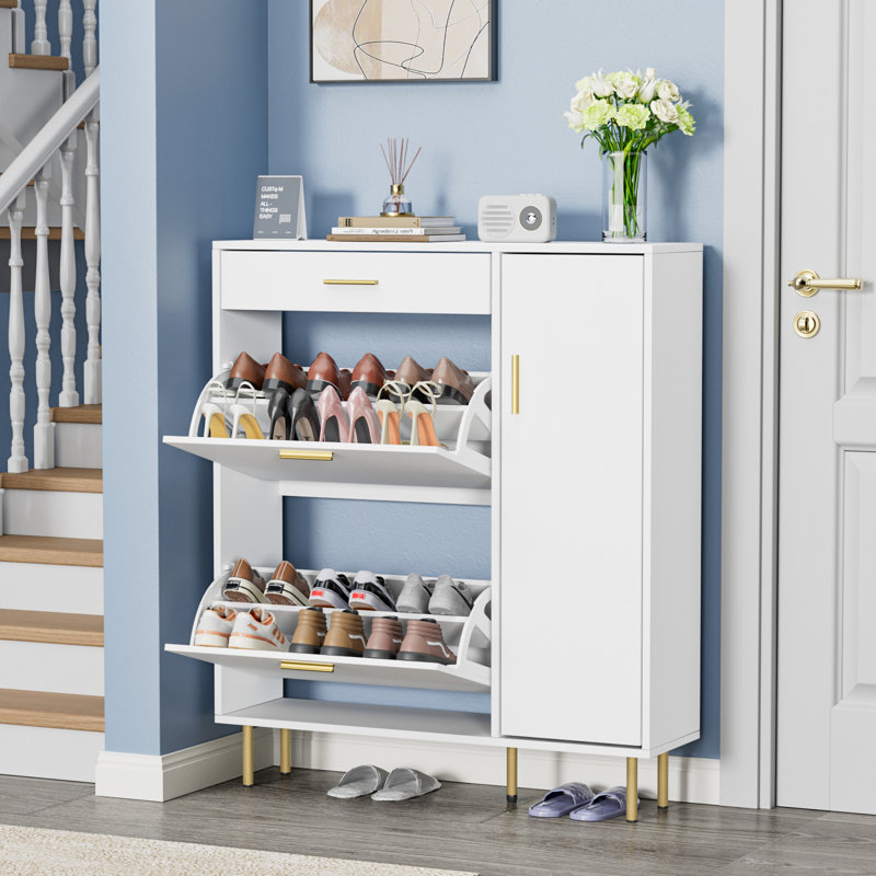 Germain 12 Pair Shoe Storage Cabinet