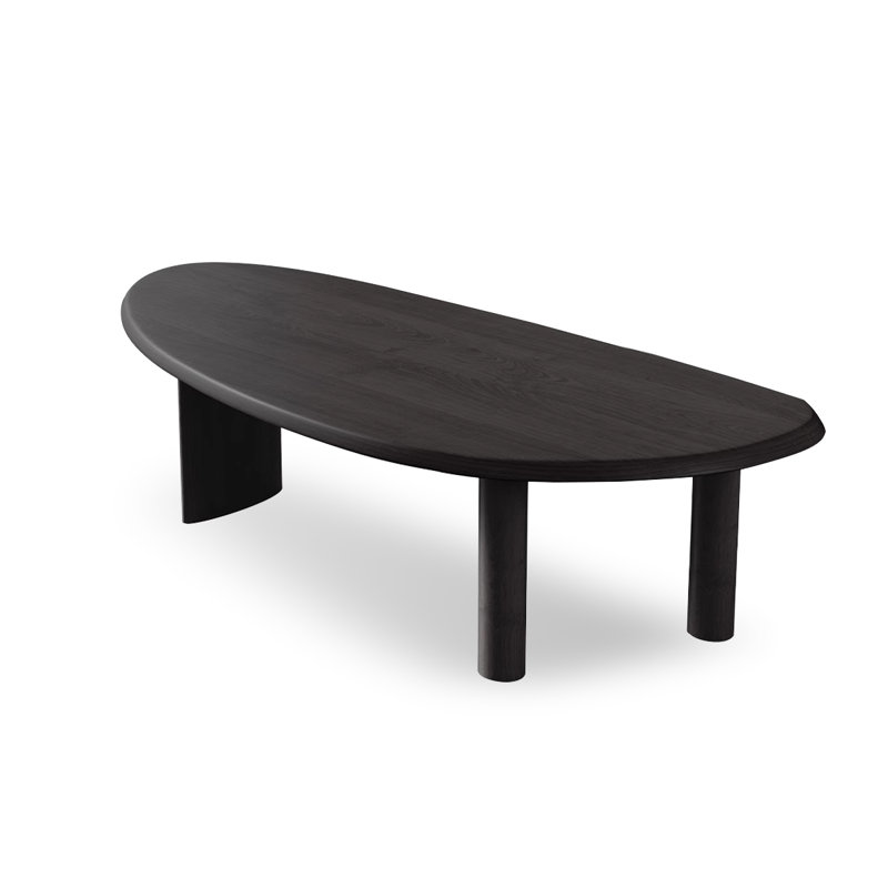 Table de salle à manger Free, H 29,53 po x L 78,74 po x l 35,43 po, Noir, noir, noir, noir
