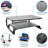 Mount-It! Two Tier Desk Organizer Riser, Monitor Stand with Keyboard Storage Shelf and 2 Shelves