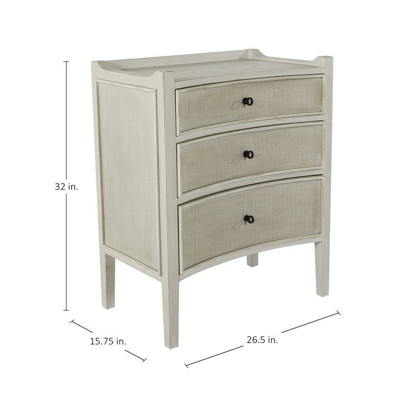 Janice 3 Drawer Accent Chest