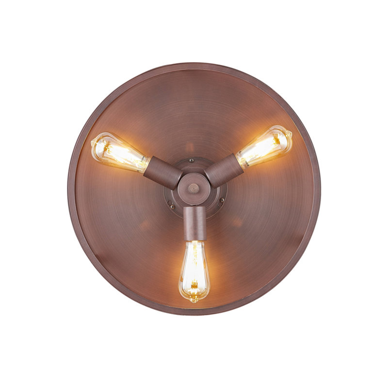 122 Cm Ceiling Fan Adilene With Remote Control, Oil Rubbed Bronze with Brown Blades