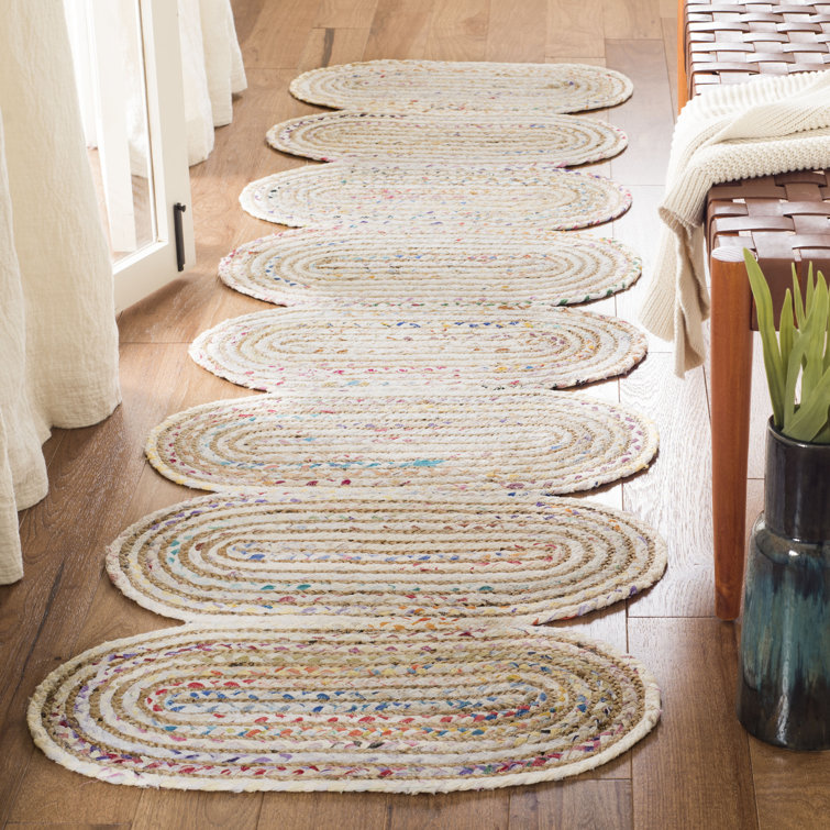 Abhay Hand Woven Jute, Cotton Rug