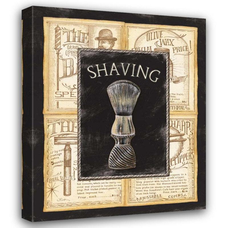 «Grooming Shaving», H 44 po x l 36 po