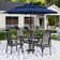 Alyah 4 - Person Metal Patio Dining Set with Square Table