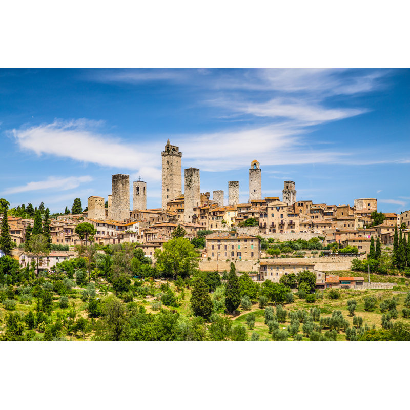 San Gimignano, Tuscany by Bluejayphoto - Wrapped Canvas Print, 30cm H x 46cm W