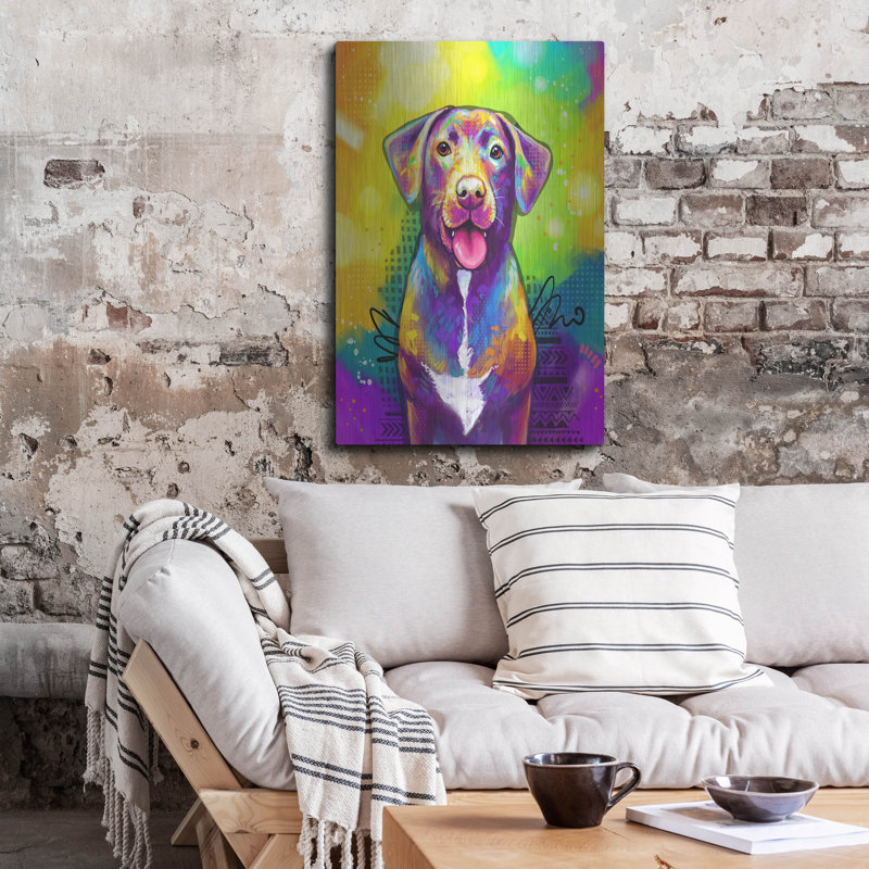 «Pop Art Labrador Retriever» par Furbaby Affiliates, H 36 po x l 24 po