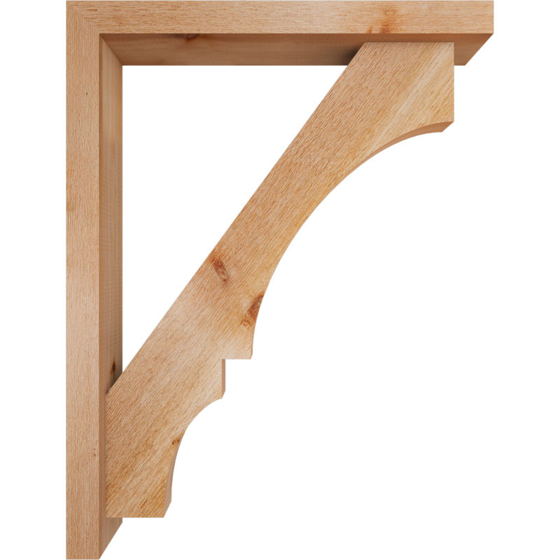 Support de bloc Balboa avec entretoise décalée, 34 x 26, Cèdre rouge occidental de l 4 po (scié brut)