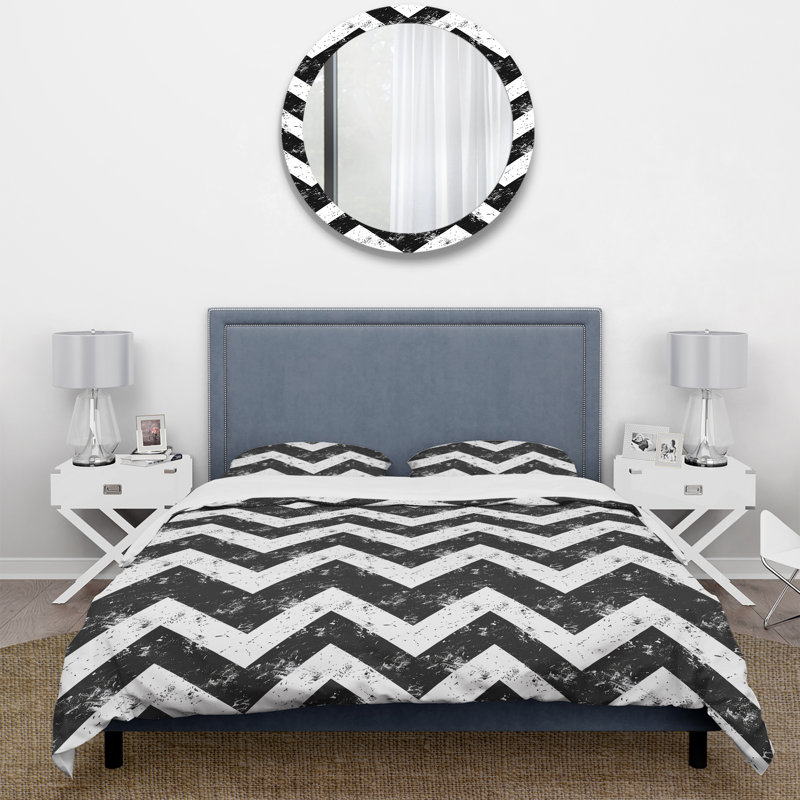Ensemble de housse de couette Traditional, Housse de couette simple et deux taies décorative