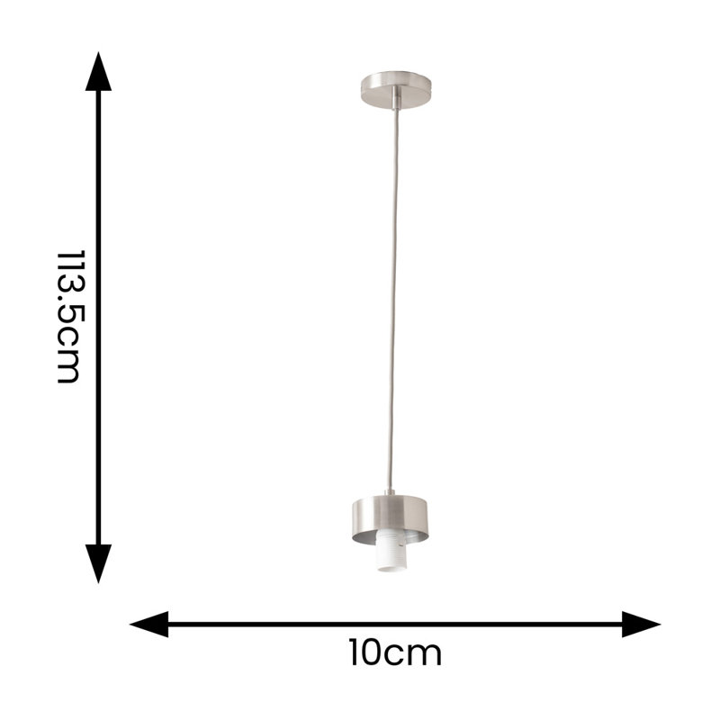 1 - Light Pendant, Chrome