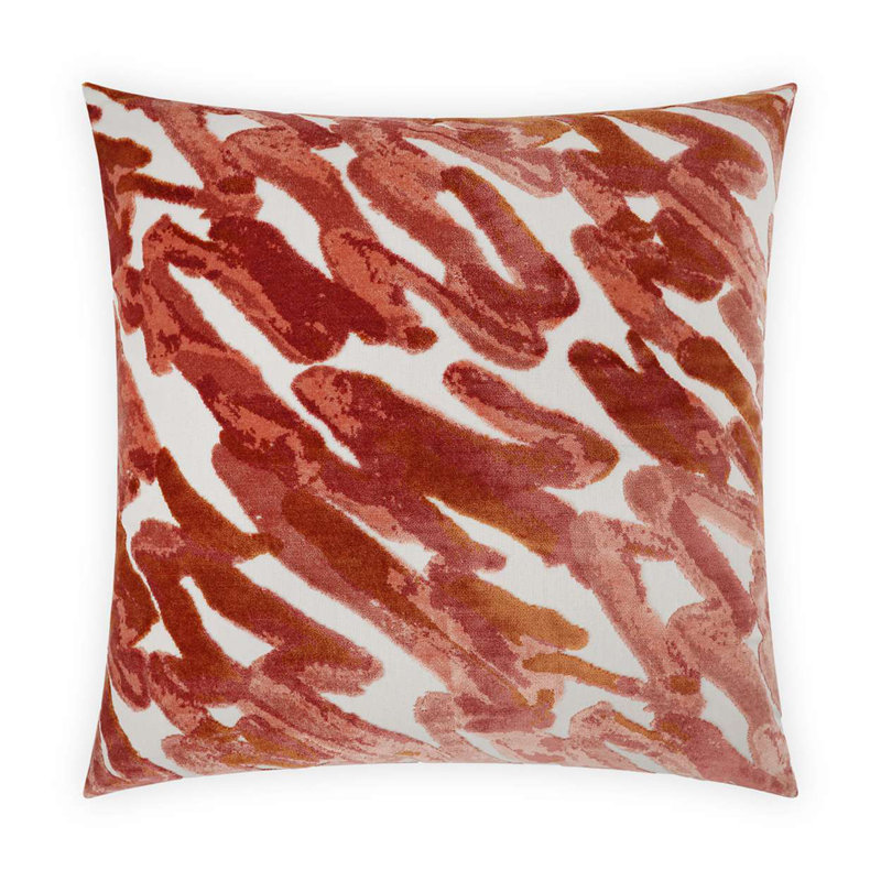Spoken Pillow Cover & Insert, Coral, Square 22"