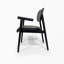 Mid-Century Modern Solid Wood Accent Chair Leather Upholstered Armchair-107174148