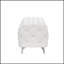 Banc avec repose-pieds capitonné et repose-pieds en velours