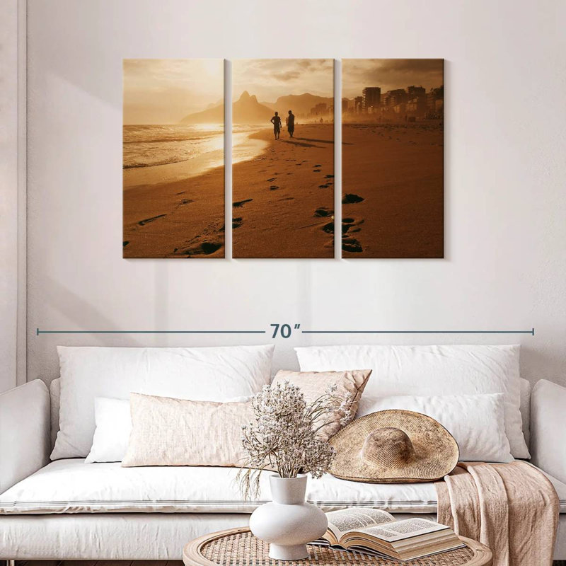 Gillard Ipanema Beach Couple, H 28 po x l 45 po