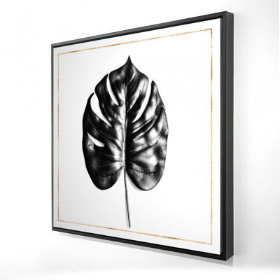 " Split Leaf Philodendron With Rose Line "