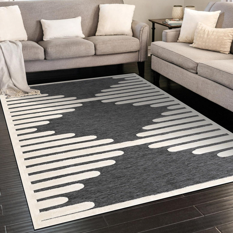 Corrigan Studio® Strings Raheesa Rug, Rectangle 7'10" x 10'