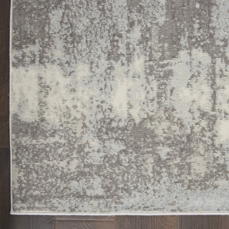 Tapis gris moderne Greta, Rectangle 5 pi 3 po x 7 pi 3 po
