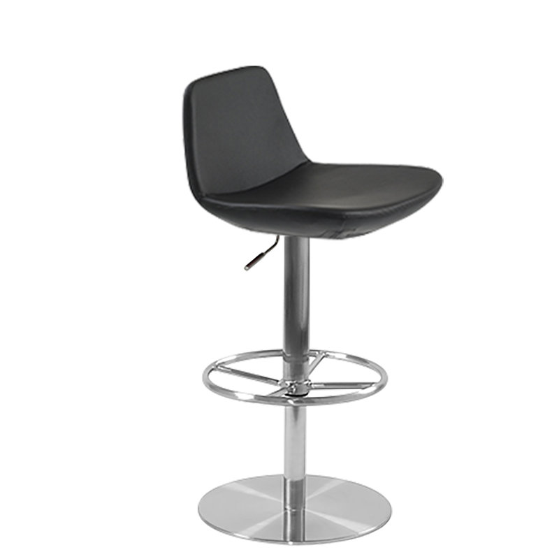 Tabouret de bar rotatif à hauteur ajustable Turnhouse, Black