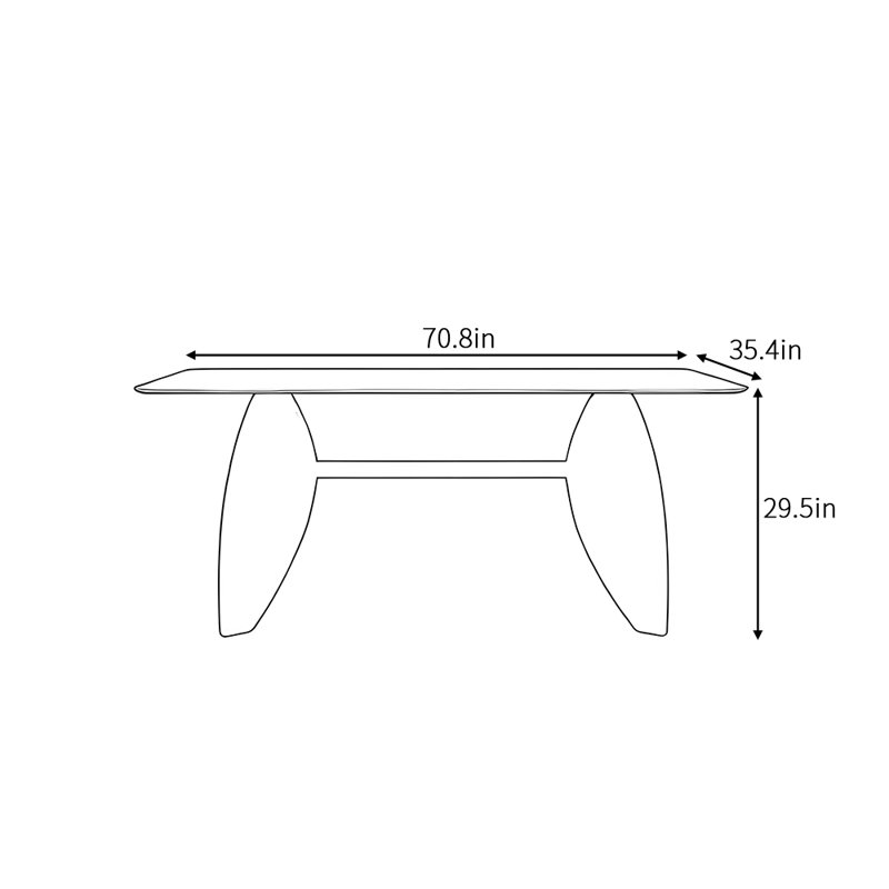 Armetrius, 29.5"H x 70.8"L x 35.4"W