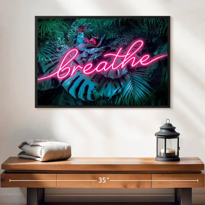 Tergel Breathe Typography, 17" H x 25" W