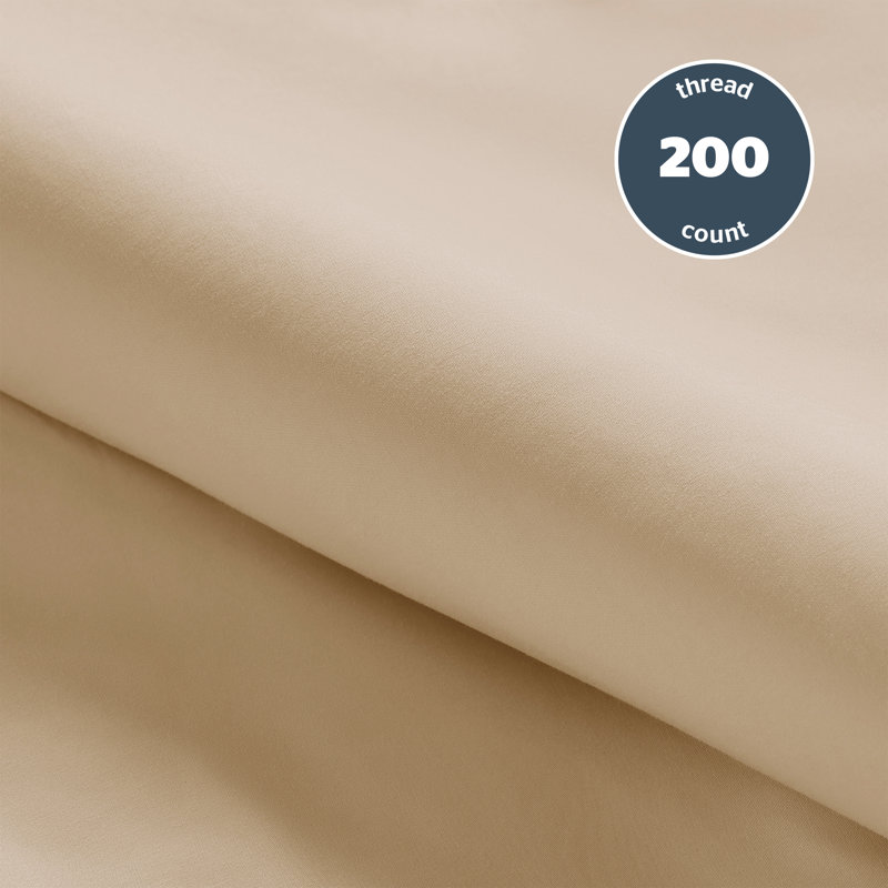 Silentnight Pure Cotton 200 TC Pillowcases, Beige
