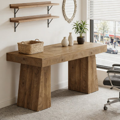 Bureau de direction moderne, bureau d'ordinateur robuste de base pour bureau à domicile