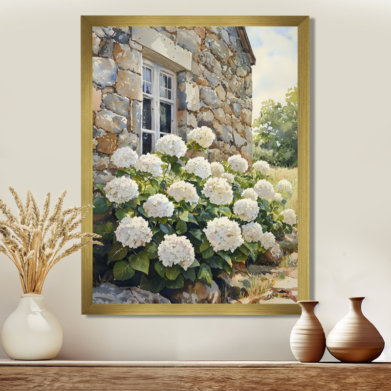 Chien - impressions murales florales, H 20 po x l 12 po, Reproduction encadrée sans passe-partout, Doré