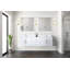 Meuble-lavabo double gris foncé de 72 po X P 22 po D et 30 po Miroirs à DEL-117984808