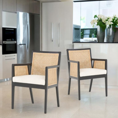 Chaise avec accoudoirs Khajun
