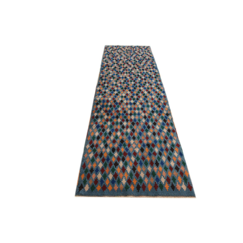 Tapis de couloir bleu clair Oliveri