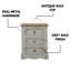 Mauldin 3 Drawer Bedside Table-123415021
