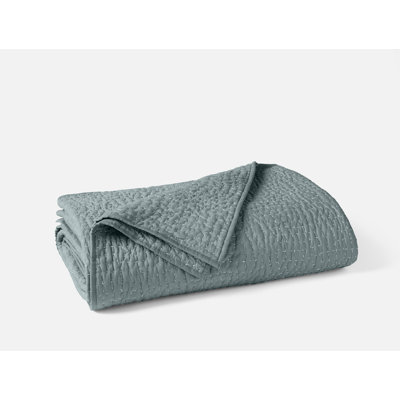 Pebbled Organic Percale Geometric Shapes Quilt