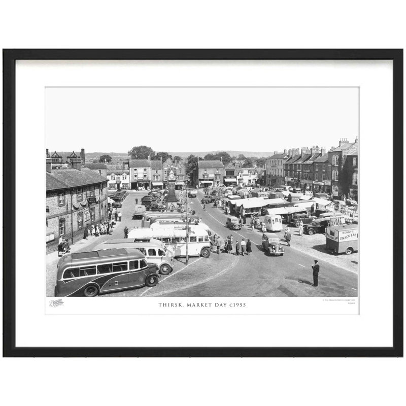 Thirsk, Market Day C1955 by Francis Frith - Single Picture Frame Print, 28cm H x 36cm W x 2.3cm D
