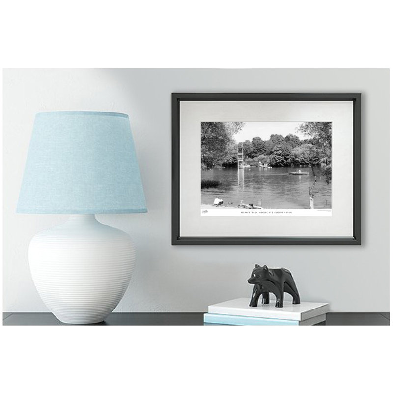 Hampstead, Highgate Ponds C1960 by Francis Frith - Single Picture Frame Print, 60cm H x 80cm W x 2.3cm D