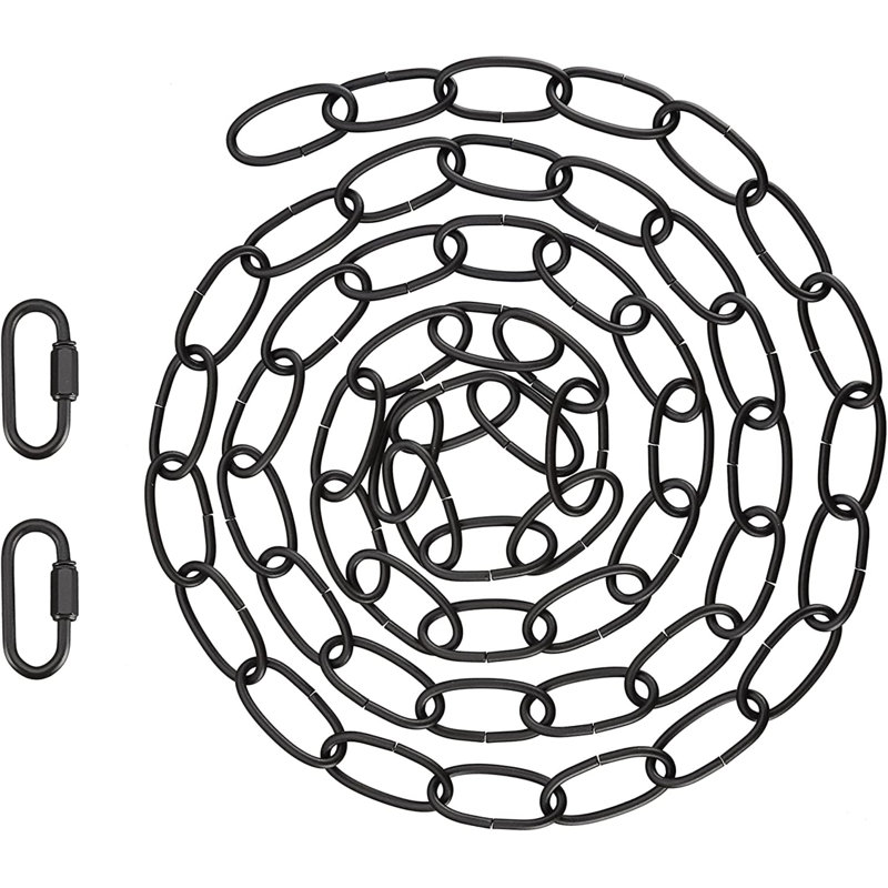 Heavy Duty Chain, 72" H x 0.6" W x 0.6" D, Black