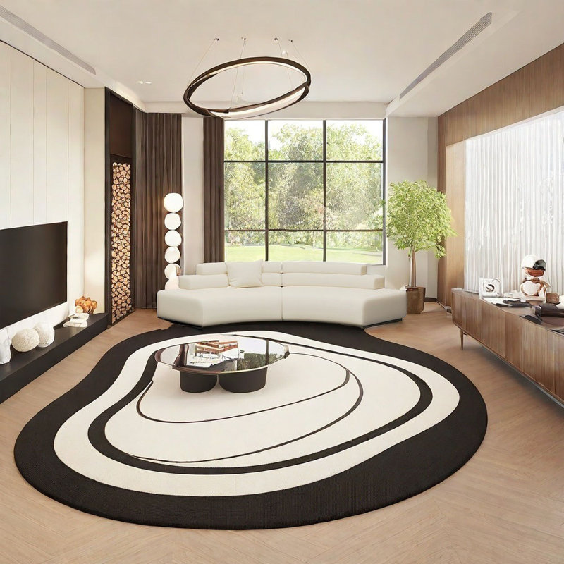 Canapé semi-circulaire, 25.59" H x 102.36" W x 37.4" D, 4
