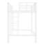 Lit mezzanine en métal blanc TG
