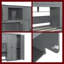 Lit simple escamotable avec armoire de bureau et armoires de rangement