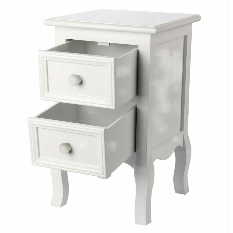 Table de chevet Woode Nordic, Blanc, 1