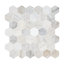 Carreau de mosaïque en marbre poli 12 po x 12 po Angora Auralie