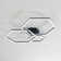 Vitolds 3-Light 40.2" LED Flush Mount Unique with Remote Control