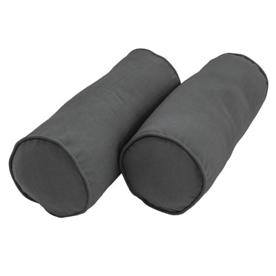  Bolster Cotton Blend Pillow Cover & Insert