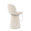 Tabouret de bar contemporain pivotant à 360 ° avec repose-pieds Chrome-1279779499