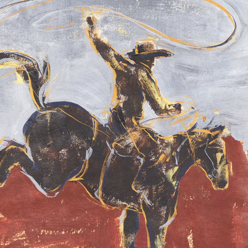 Morning Roundup I by Annie Warren - Wrapped Canvas Painting, 91cm H x 91cm W x 3.8cm D