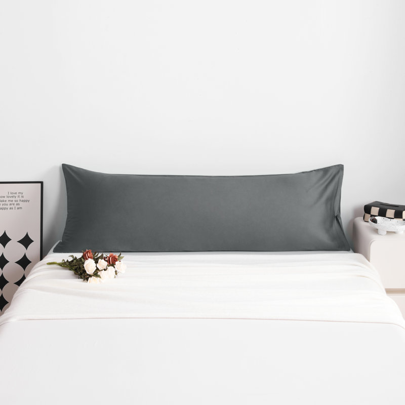 Egyptian-Quality Cotton Body Pillow Cover, 500 Thread Count Cotton Sateen Body Pillowcase with Envelope Closure, 20x54 Inches - NTBAY