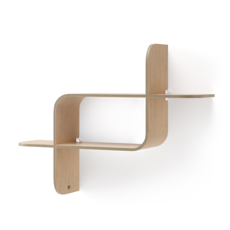 Umbra Montage Wall Shelf, Light Walnut
