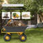 Wagon-lit en plastique jaune et noir